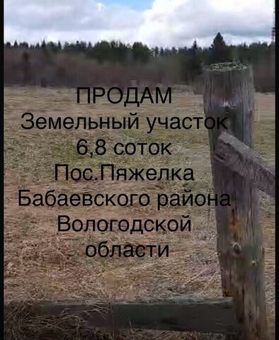 земля п Пяжелка 1-я улица фото