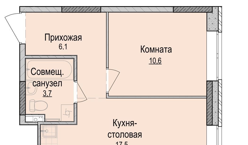 квартира г Ижевск р-н Устиновский Аэропорт ЖК «Хорошо» жилрайон фото 1