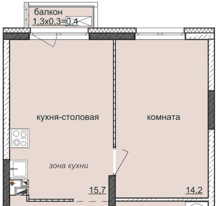 квартира г Ижевск р-н Индустриальный Культбаза ЖК «Ежевика» 7 жилрайон, 8-й мкр фото 1