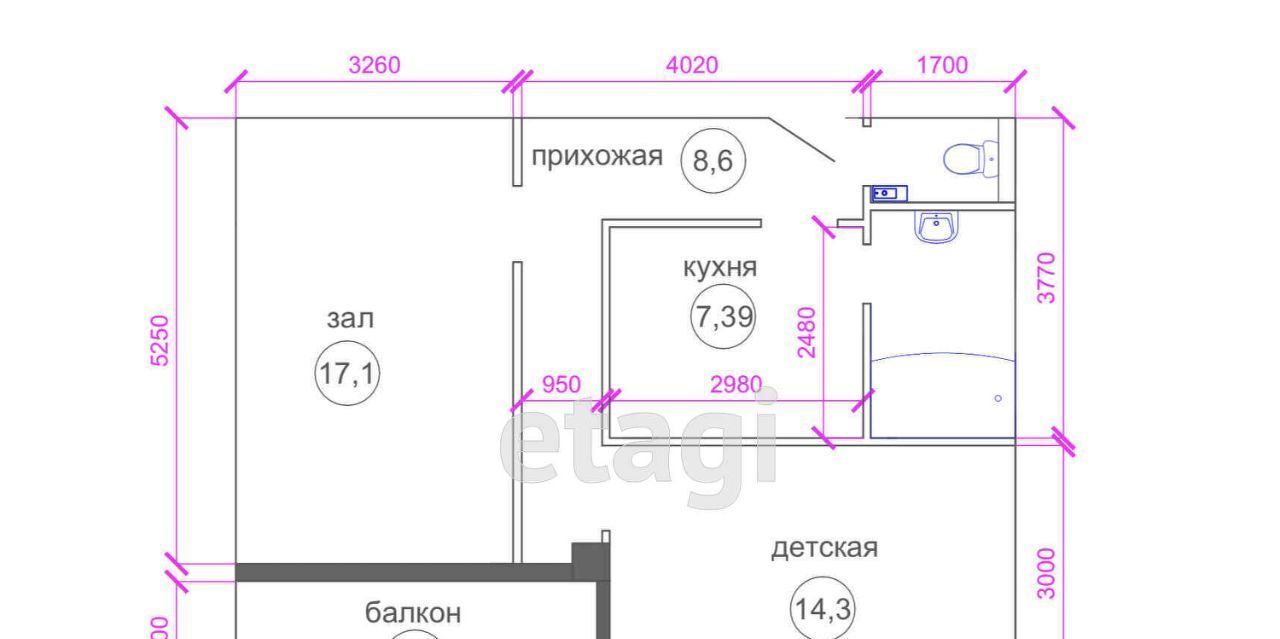 квартира г Южно-Сахалинск ул Горная 8к/6 фото 10