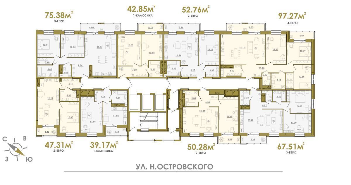 квартира г Пермь р-н Свердловский ул Николая Островского 52 фото 2