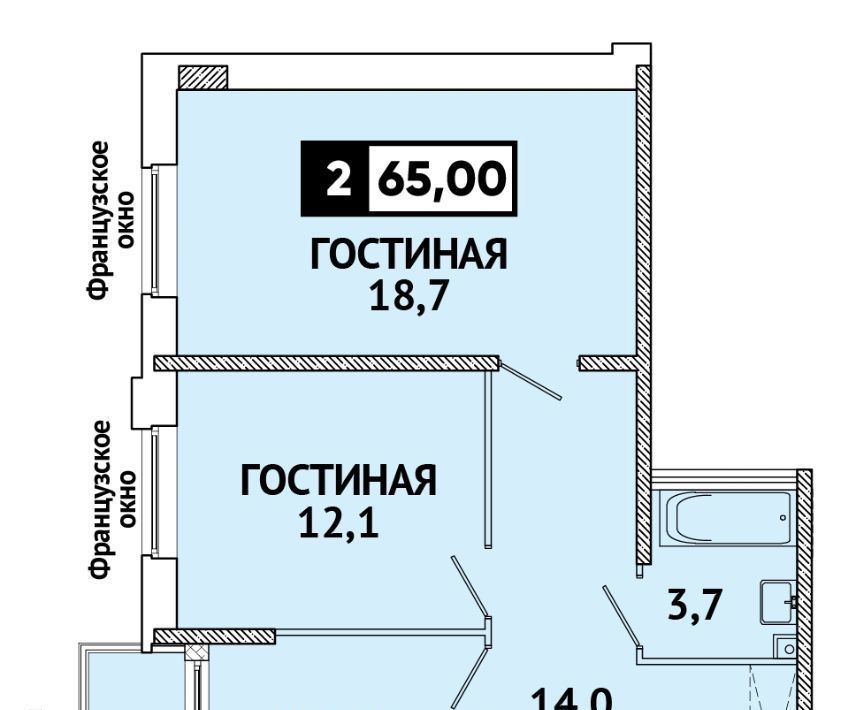 квартира г Ставрополь р-н Промышленный ул Матрёны Наздрачёвой 7 фото 1