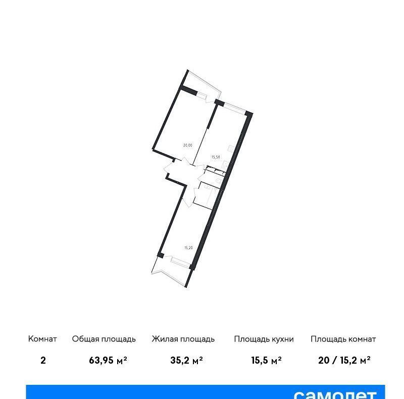 квартира г Санкт-Петербург метро Ладожская ЖК Малая Охта 3 фото 1