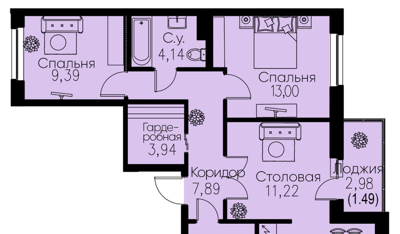 квартира р-н Всеволожский г Кудрово пр-кт Строителей 1 Улица Дыбенко, Заневское городское поселение фото 1