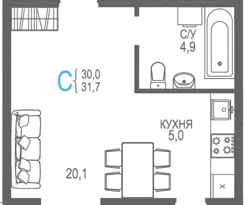 квартира г Евпатория пр-кт им.В.И.Ленина 66б фото 1