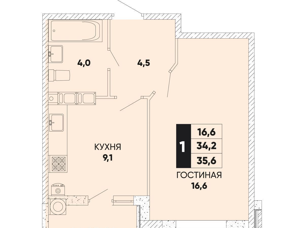 квартира г Ростов-на-Дону р-н Пролетарский ул Берберовская 2 д. 26 фото 1