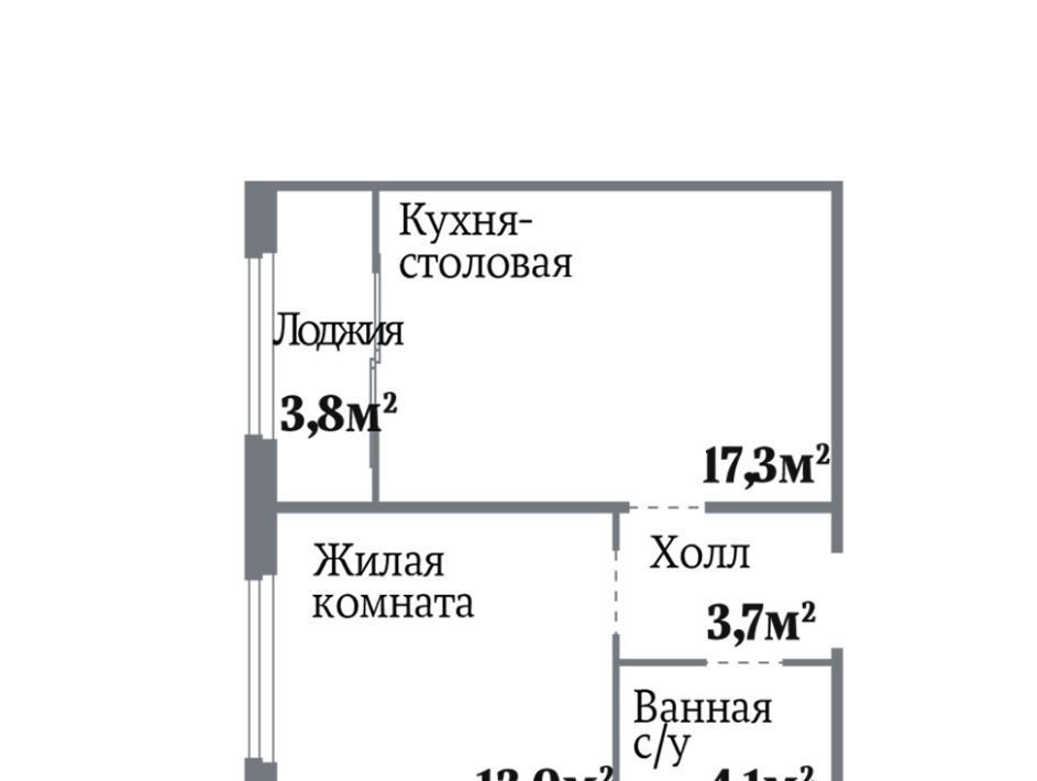 квартира г Челябинск р-н Центральный пр-кт Комсомольский 143 фото 1