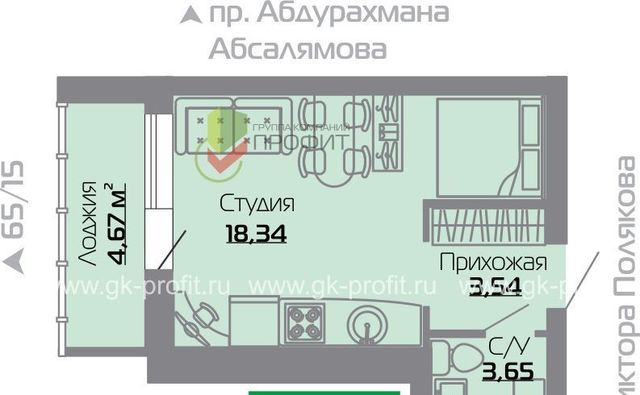 г Набережные Челны р-н Автозаводский пр-кт Абдурахмана Абсалямова 65/07 фото