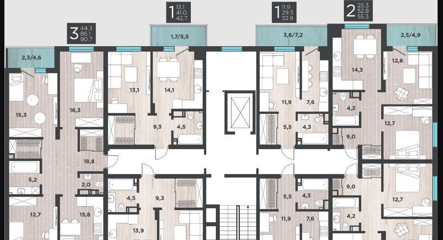 квартира г Калининград р-н Ленинградский ул Большая Окружная 3-я 243 фото 2