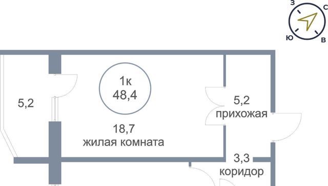 квартира г Нефтеюганск мкр 17-й ЖК «Заречный» фото