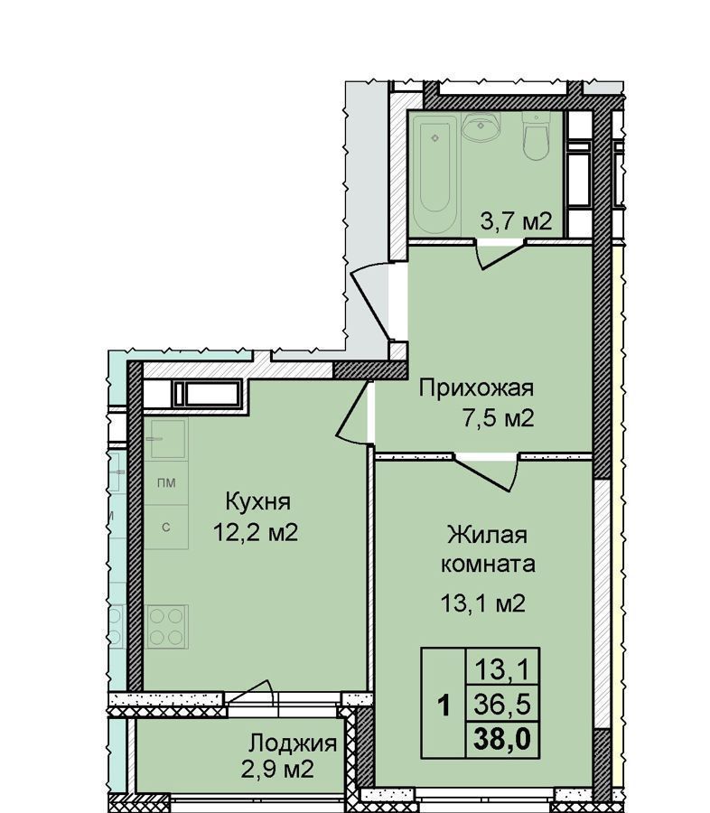 квартира г Нижний Новгород р-н Советский ул Первоцветная 1 фото 1