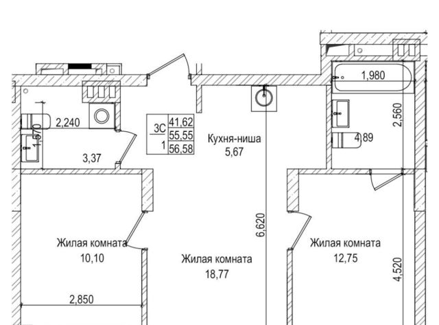 квартира г Новосибирск метро Площадь Гарина-Михайловского ул Фабричная 73 фото