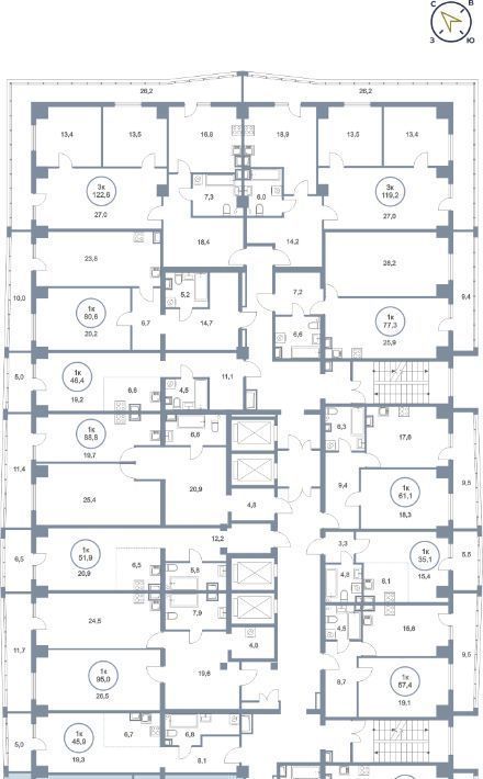 квартира г Сургут тракт Югорский 43 27А фото 3