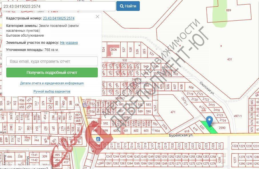 земля г Краснодар р-н Карасунский муниципальное образование Краснодар, Бурейская ул фото 2