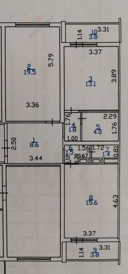 квартира г Краснодар ул им. Генерала Трошева Г.Н. 45 фото 1