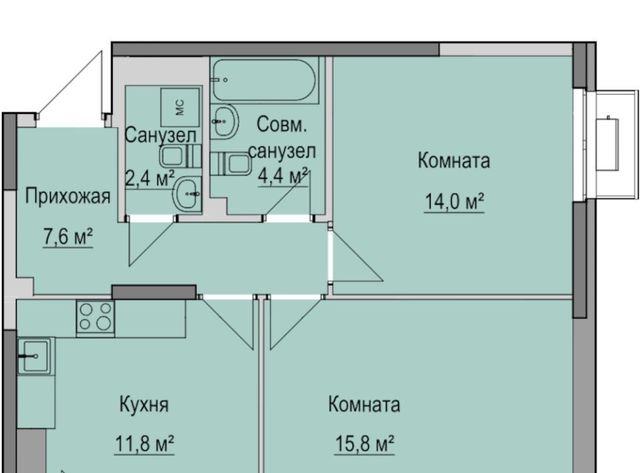 квартира р-н Первомайский Ключевой Поселок мкр, Поселок 83А жилой комплекс фото