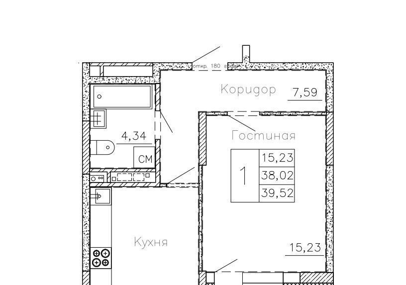 квартира р-н Семилукский г Семилуки ул Чайковского 7/1 фото 1