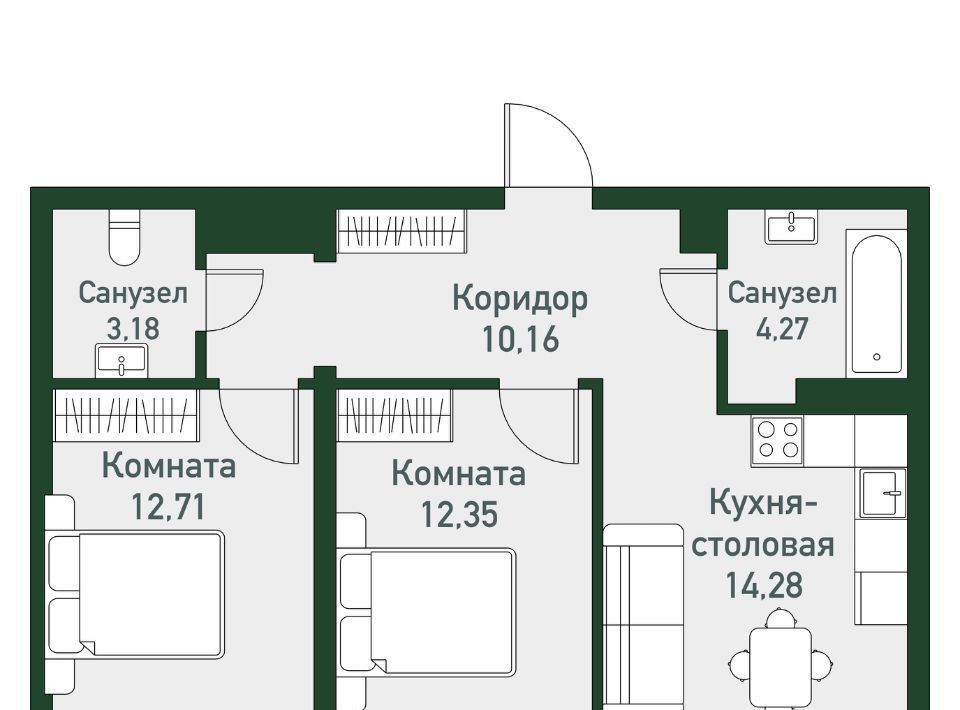 квартира р-н Сосновский п Западный р-н мкр Привилегия фото 1