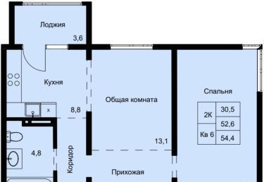 квартира г Обь ул Геодезическая 6в корп. 3 фото 1