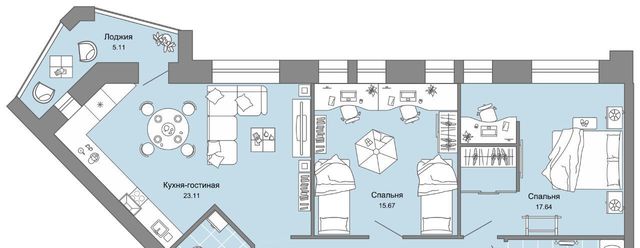 квартира г Киров р-н Ленинский ул Дмитрия Козулева 4 фото