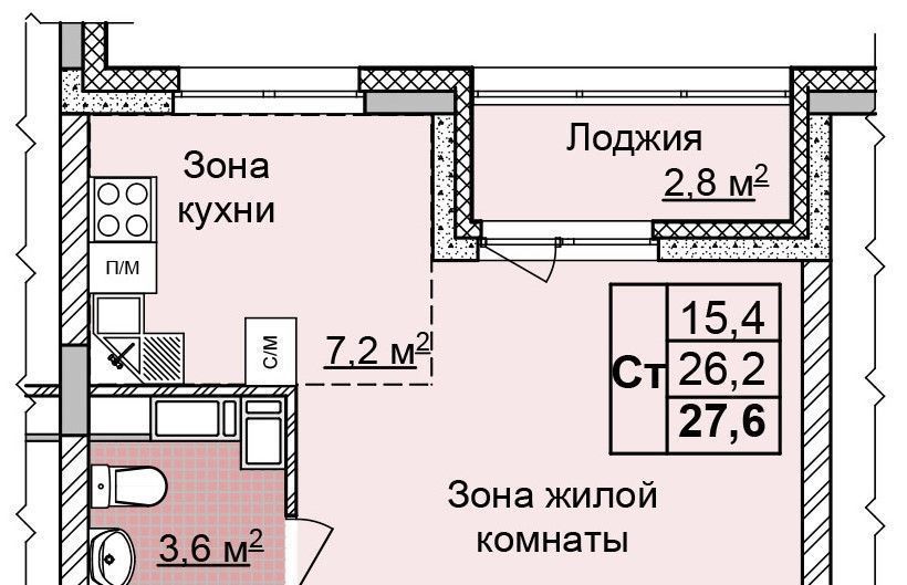 квартира г Нижний Новгород Горьковская ЖК «Цветы 2» 8 фото 1