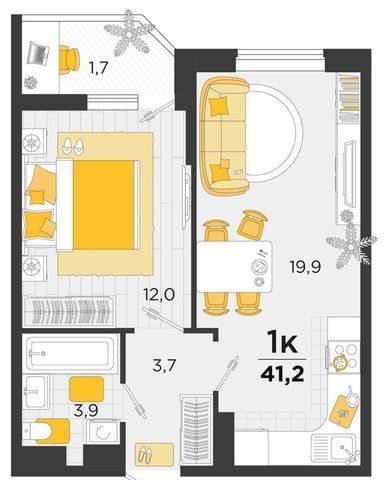 квартира г Краснодар р-н Карасунский ул им. Мачуги В.Н. 1 д. 166/2 фото