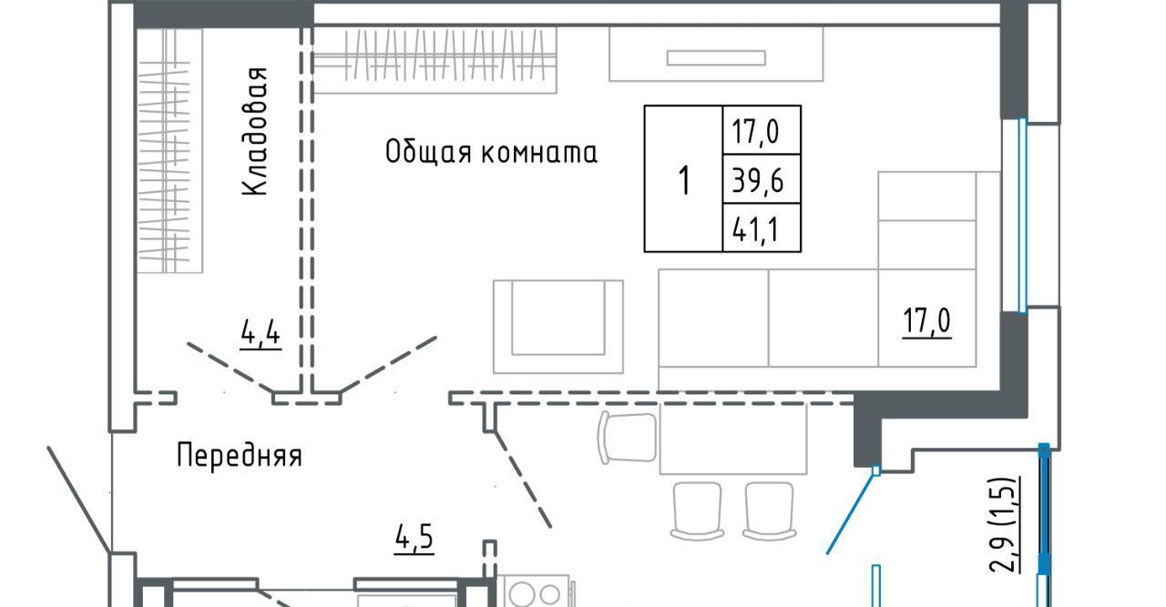 квартира г Уссурийск ул Александра Францева 44 фото 1