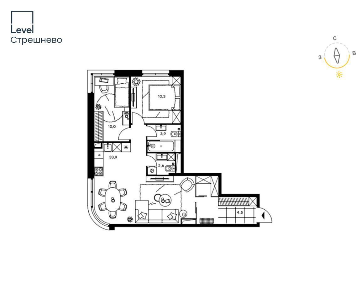 квартира г Москва метро Тушинская ш Волоколамское 3 д. 81/2 фото 1