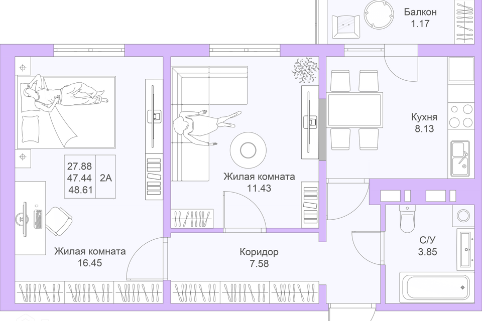 квартира г Казань р-н Советский ул Рашида Нежметдинова фото 1