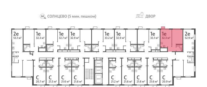 квартира г Москва метро Солнцево ЖК Лучи-2 фото 3