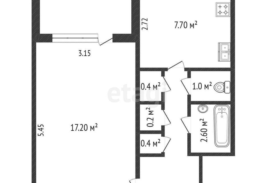 квартира г Новый Уренгой мкр Дружба 1/2 фото 9