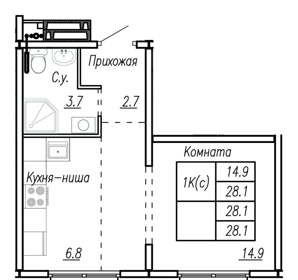 квартира г Барнаул р-н Индустриальный ул Шумакова 11 фото 1