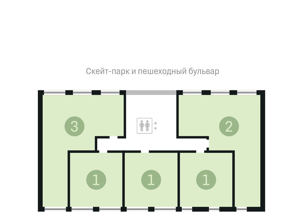 квартира г Екатеринбург Чкаловская Юго-Западный ЖК Южные Кварталы жилрайон фото 2