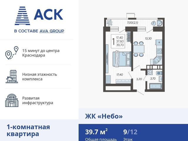 квартира г Краснодар р-н Прикубанский ул Ярославская 4 д. 115 фото