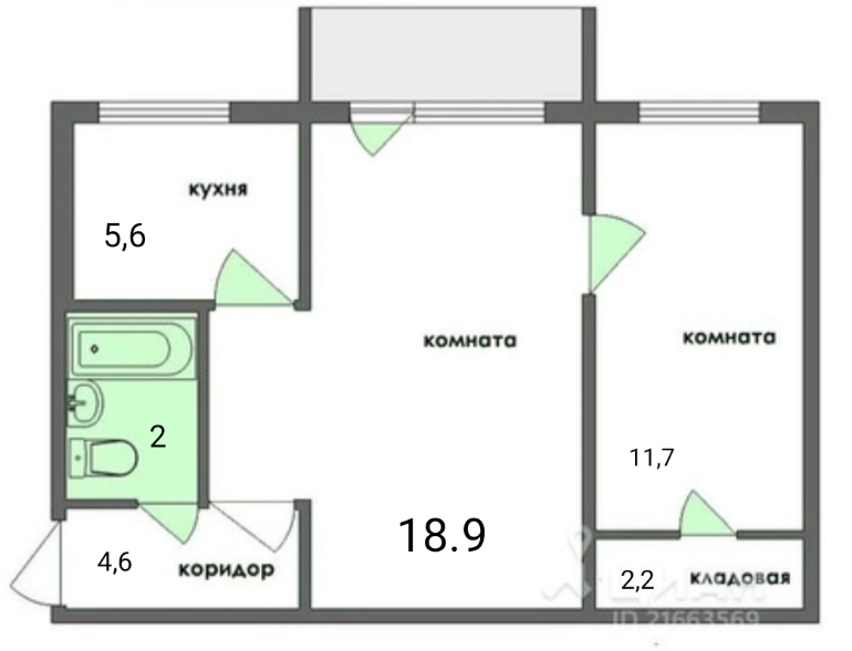 квартира г Курск р-н Сеймский ул Сумская 48а фото 1