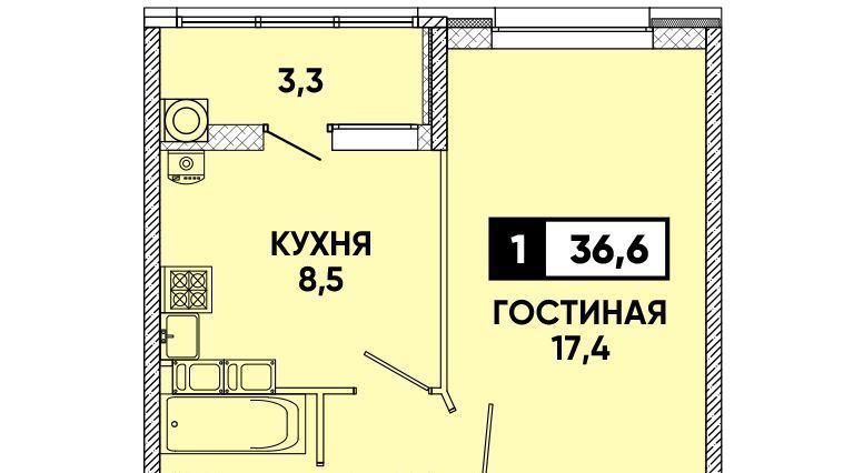 квартира г Ставрополь р-н Промышленный ул Тухачевского 31/4 фото 1