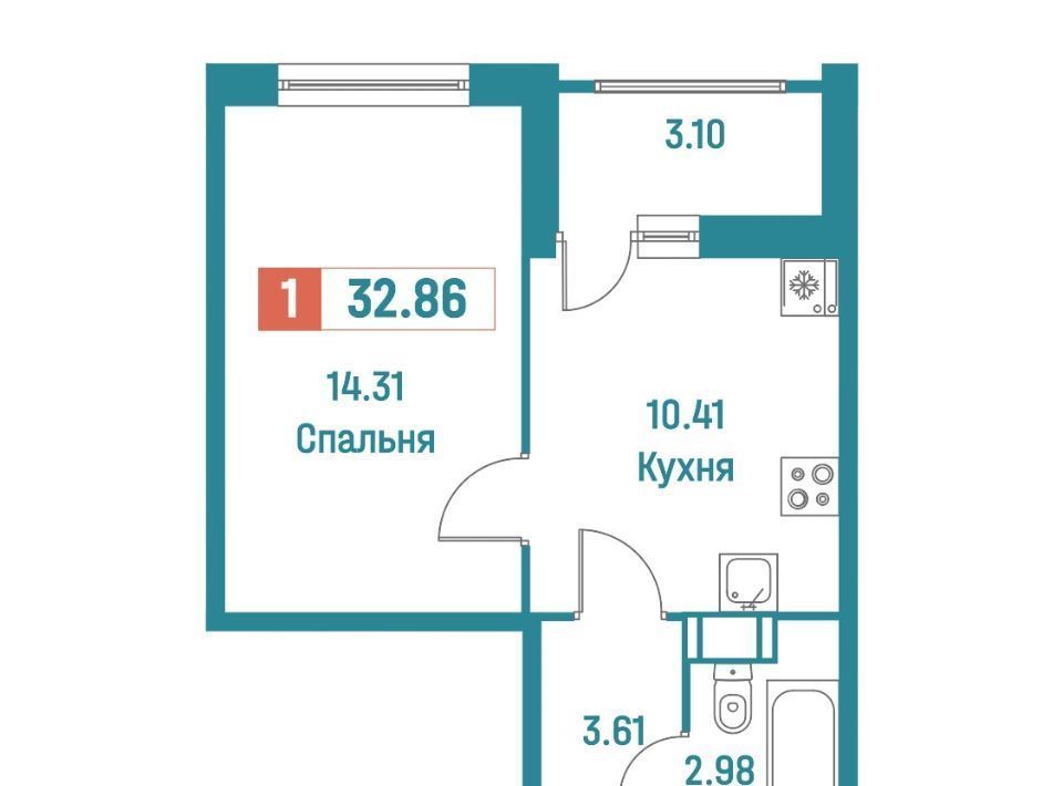 квартира р-н Всеволожский г Мурино ул Екатерининская 16/5 Девяткино фото 1