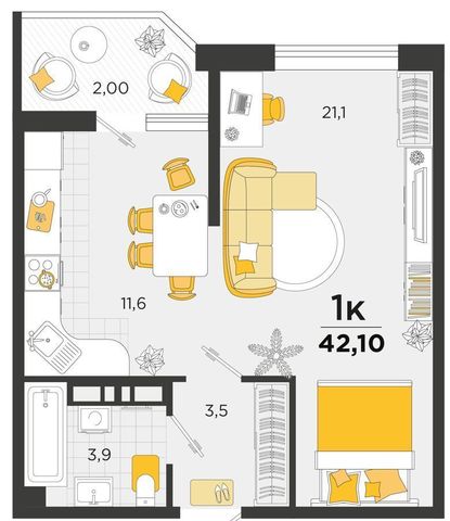 квартира г Краснодар р-н Карасунский ул им. Мачуги В.Н. 1 д. 166/1 фото