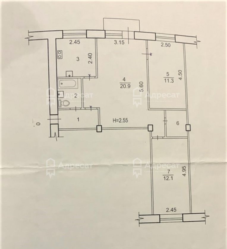 квартира г Волгоград р-н Тракторозаводский ул им. Жолудева 11 фото 1