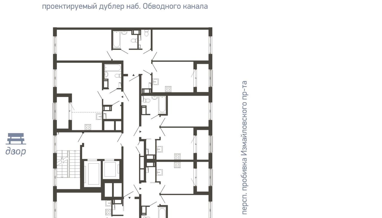 квартира г Санкт-Петербург метро Балтийская ЖК Галактика Измайловское муниципальный округ фото 2