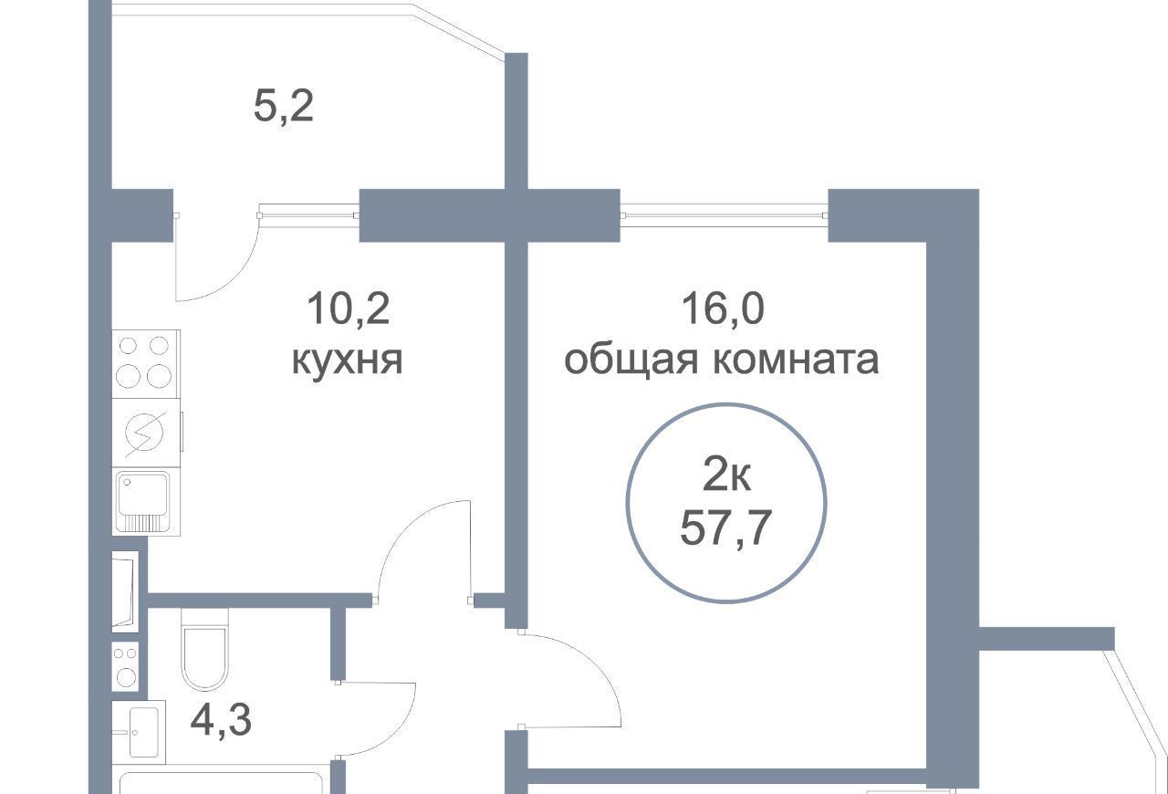 квартира г Сургут пос Гидростроитель ул Монтажников 3 фото 1