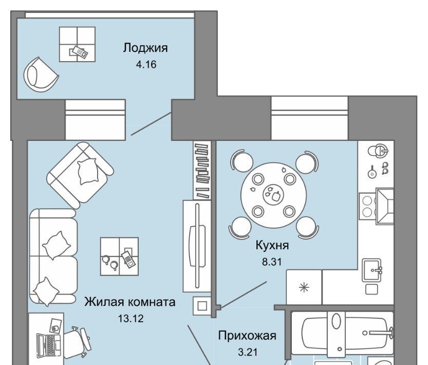 квартира г Киров р-н Ленинский ул Дмитрия Козулева 4 фото 1