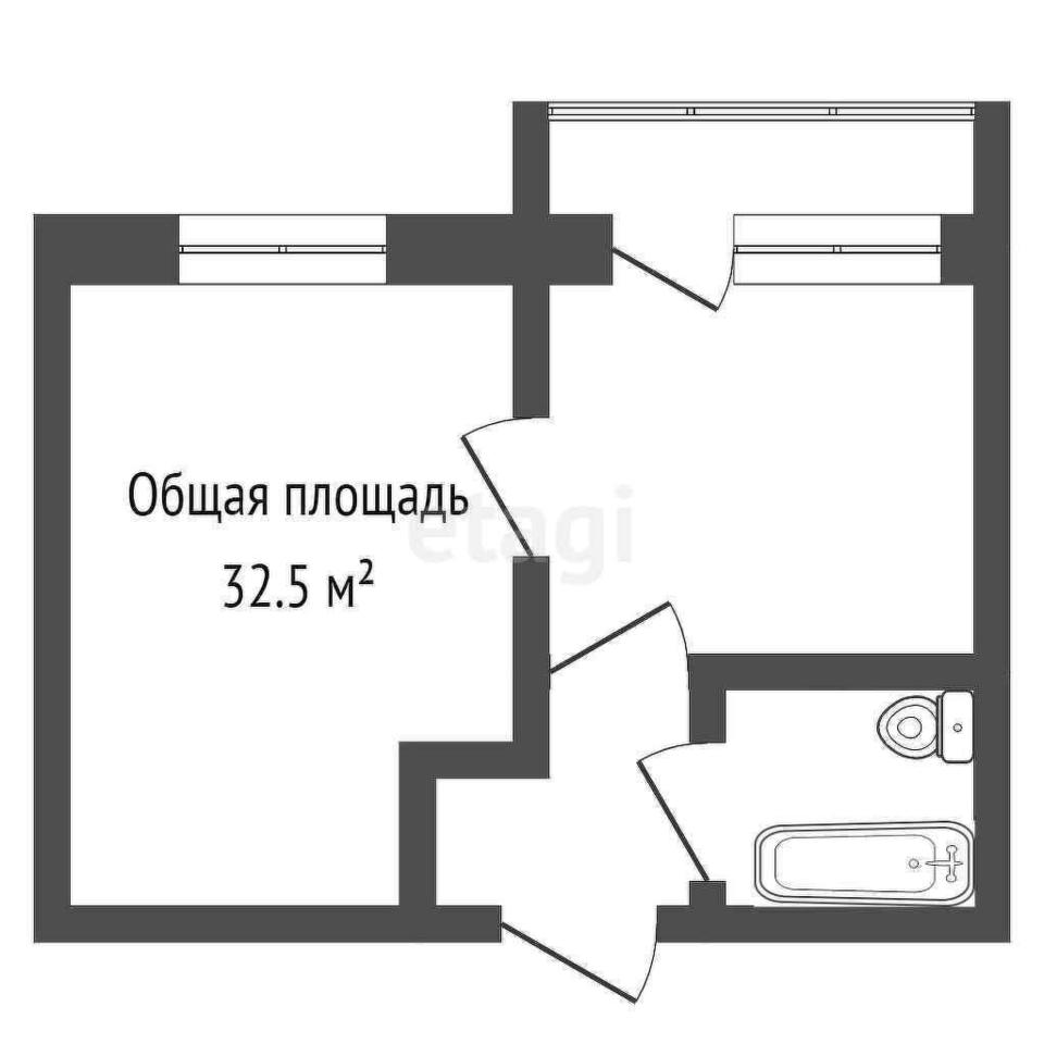 квартира г Кемерово р-н Ленинский 68-й микрорайон пр-кт Восточный 23 фото 13