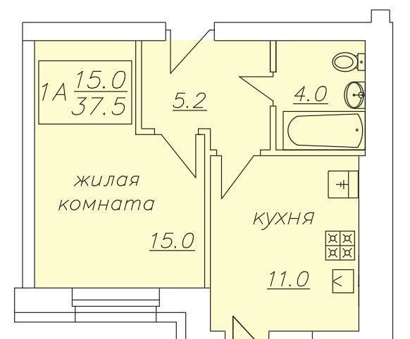 квартира р-н Зеленодольский г Зеленодольск пр-кт Строителей 38б фото 1