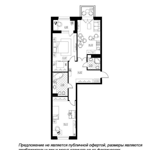 г Санкт-Петербург метро Крестовский Остров коса Петровская 1 корп. 1, д. 6 фото