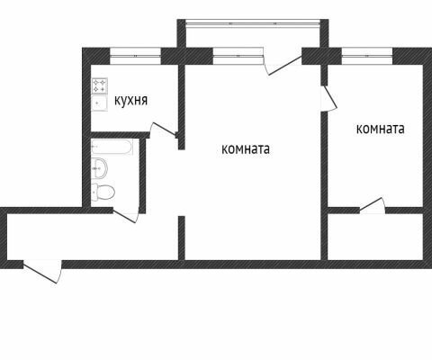 квартира г Златоуст ул им. П.П.Аносова 217 фото 24