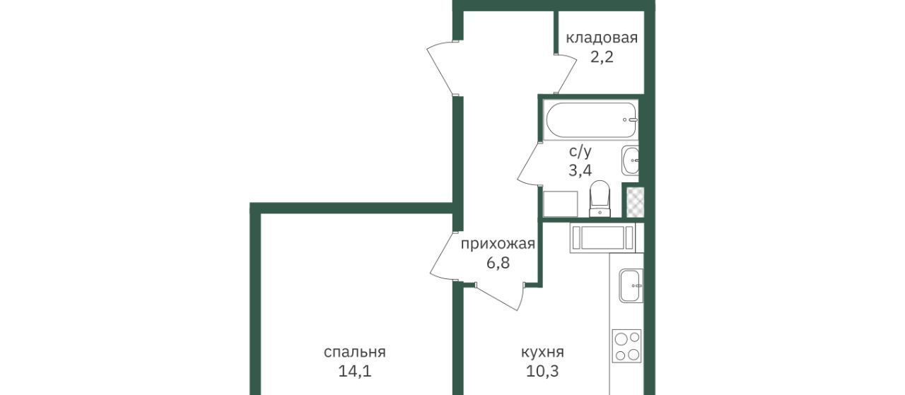 квартира г Москва метро Лесопарковая ЖК «Зеленая вертикаль» 6 фото 1