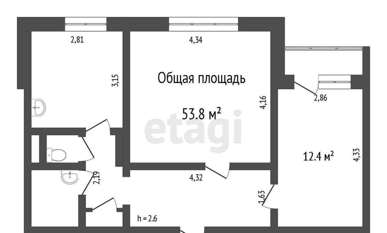 квартира г Новокузнецк р-н Центральный ул Тольятти 7 фото 23