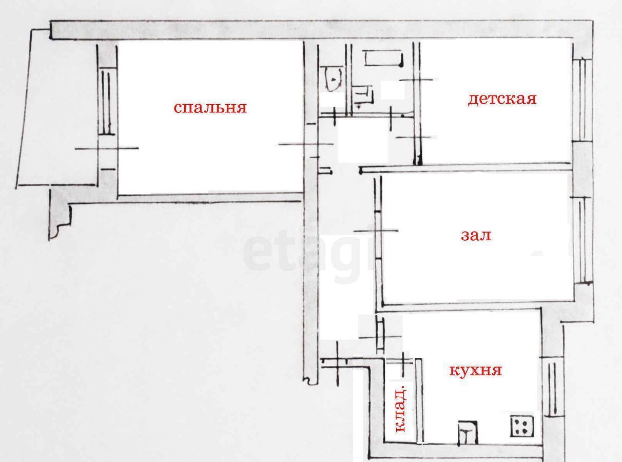 квартира г Муром ул Чкалова 20 фото 23