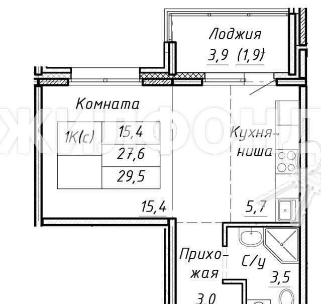 квартира г Барнаул р-н Индустриальный проезд Северный Власихинский 131к/3с фото 13